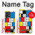S3814 Piet Mondrian Line Art Composition Hülle Schutzhülle Taschen für Motorola Edge 40 Neo
