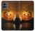 S1083 Pumpkin Spider Candles Halloween Hülle Schutzhülle Taschen für Motorola Moto G14