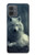 S1516 White Wolf Hülle Schutzhülle Taschen für Motorola Moto G14