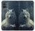 S1516 White Wolf Hülle Schutzhülle Taschen für Motorola Moto G14