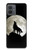S1981 Wolf Howling at The Moon Hülle Schutzhülle Taschen für Motorola Moto G14