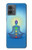 S2295 Bhuddha Aura Chakra Balancing Healing Hülle Schutzhülle Taschen für Motorola Moto G14