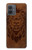 S2529 Leo Zodiac Tattoo Brown Graphic Print Hülle Schutzhülle Taschen für Motorola Moto G14