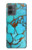 S2685 Aqua Turquoise Gemstone Graphic Printed Hülle Schutzhülle Taschen für Motorola Moto G14