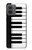S3078 Black and White Piano Keyboard Hülle Schutzhülle Taschen für Motorola Moto G14