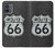 S3207 Route 66 Sign Hülle Schutzhülle Taschen für Motorola Moto G14