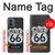 S3207 Route 66 Sign Hülle Schutzhülle Taschen für Motorola Moto G14