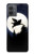 S3289 Flying Pig Full Moon Night Hülle Schutzhülle Taschen für Motorola Moto G14