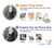 S3505 Wolf Howling Hülle Schutzhülle Taschen für Motorola Moto G14