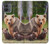 S3558 Bear Family Hülle Schutzhülle Taschen für Motorola Moto G14