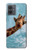 S3680 Cute Smile Giraffe Hülle Schutzhülle Taschen für Motorola Moto G14