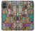 S3879 Retro Music Doodle Hülle Schutzhülle Taschen für Motorola Moto G14