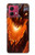 S0414 Fire Dragon Hülle Schutzhülle Taschen für Motorola Moto G84