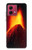 S0745 Volcano Lava Hülle Schutzhülle Taschen für Motorola Moto G84