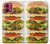 S0790 Hamburger Hülle Schutzhülle Taschen für Motorola Moto G84
