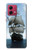 S1096 Sailing Ship in an Ocean Hülle Schutzhülle Taschen für Motorola Moto G84