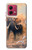 S1292 Dusty Elephant Egrets Hülle Schutzhülle Taschen für Motorola Moto G84