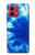 S1869 Tie Dye Blue Hülle Schutzhülle Taschen für Motorola Moto G84
