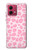 S2213 Pink Leopard Pattern Hülle Schutzhülle Taschen für Motorola Moto G84
