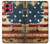 S2349 Old American Flag Hülle Schutzhülle Taschen für Motorola Moto G84