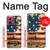 S2349 Old American Flag Hülle Schutzhülle Taschen für Motorola Moto G84