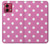 S2358 Pink Polka Dots Hülle Schutzhülle Taschen für Motorola Moto G84