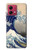 S2389 Hokusai The Great Wave off Kanagawa Hülle Schutzhülle Taschen für Motorola Moto G84