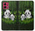 S2441 Panda Family Bamboo Forest Hülle Schutzhülle Taschen für Motorola Moto G84