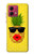 S2443 Funny Pineapple Sunglasses Kiss Hülle Schutzhülle Taschen für Motorola Moto G84