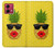 S2443 Funny Pineapple Sunglasses Kiss Hülle Schutzhülle Taschen für Motorola Moto G84