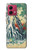 S2491 Hokusai Kirifuri Waterfall at Kurokami Hülle Schutzhülle Taschen für Motorola Moto G84