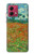 S2681 Field Of Poppies Vincent Van Gogh Hülle Schutzhülle Taschen für Motorola Moto G84