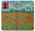 S2681 Field Of Poppies Vincent Van Gogh Hülle Schutzhülle Taschen für Motorola Moto G84