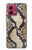 S2703 Snake Skin Texture Graphic Printed Hülle Schutzhülle Taschen für Motorola Moto G84