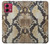 S2703 Snake Skin Texture Graphic Printed Hülle Schutzhülle Taschen für Motorola Moto G84