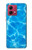 S2788 Blue Water Swimming Pool Hülle Schutzhülle Taschen für Motorola Moto G84