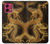 S2804 Chinese Gold Dragon Printed Hülle Schutzhülle Taschen für Motorola Moto G84