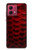 S2879 Red Arowana Fish Scale Hülle Schutzhülle Taschen für Motorola Moto G84