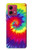 S2884 Tie Dye Swirl Color Hülle Schutzhülle Taschen für Motorola Moto G84