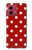 S2951 Red Polka Dots Hülle Schutzhülle Taschen für Motorola Moto G84