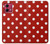 S2951 Red Polka Dots Hülle Schutzhülle Taschen für Motorola Moto G84