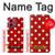 S2951 Red Polka Dots Hülle Schutzhülle Taschen für Motorola Moto G84