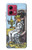 S3067 Tarot Card Queen of Cups Hülle Schutzhülle Taschen für Motorola Moto G84