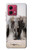 S3142 African Elephant Hülle Schutzhülle Taschen für Motorola Moto G84