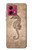 S3214 Seahorse Skeleton Fossil Hülle Schutzhülle Taschen für Motorola Moto G84