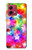 S3292 Colourful Disco Star Hülle Schutzhülle Taschen für Motorola Moto G84