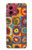 S3409 Squares Concentric Circles Hülle Schutzhülle Taschen für Motorola Moto G84