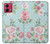 S3494 Vintage Rose Polka Dot Hülle Schutzhülle Taschen für Motorola Moto G84