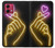 S3512 Cute Mini Heart Neon Graphic Hülle Schutzhülle Taschen für Motorola Moto G84