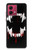 S3527 Vampire Teeth Bloodstain Hülle Schutzhülle Taschen für Motorola Moto G84